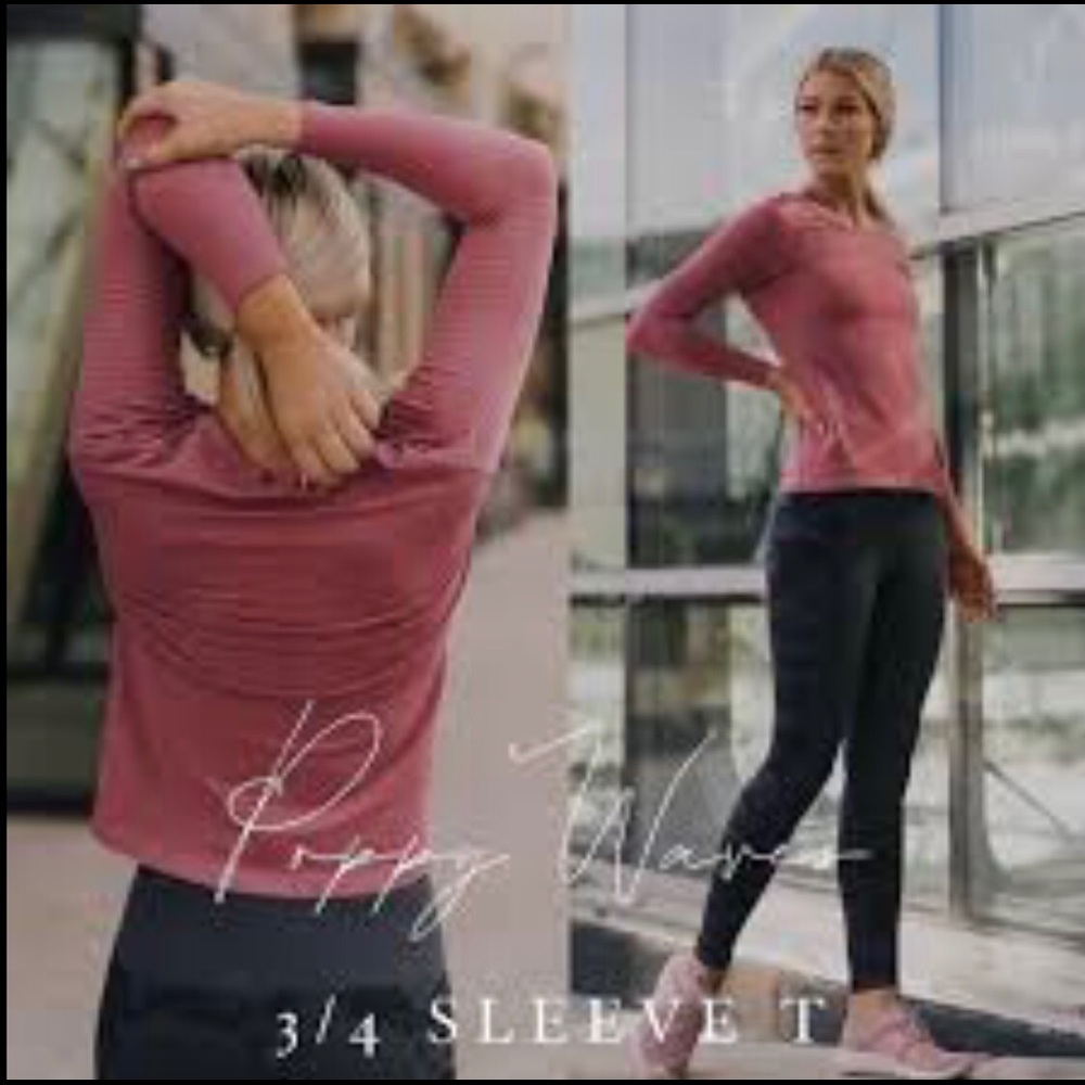 Zyia Poppy Waves 3/4 (Long) Sleeve T